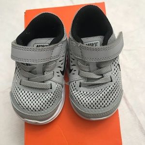 Grey Velcro Nike Shoes